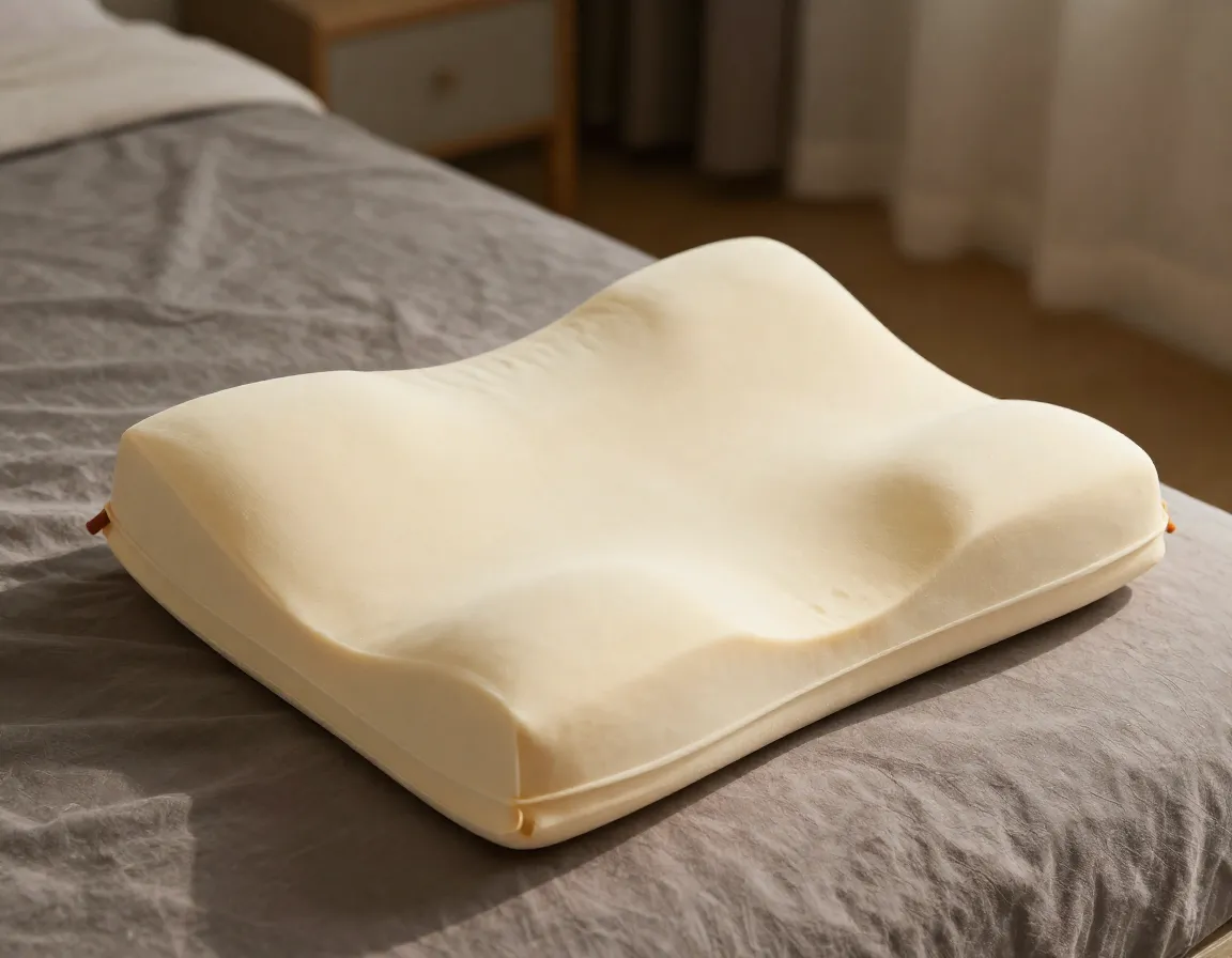 Avocado mini molded latex pillow dual purpose neck lumbar back support