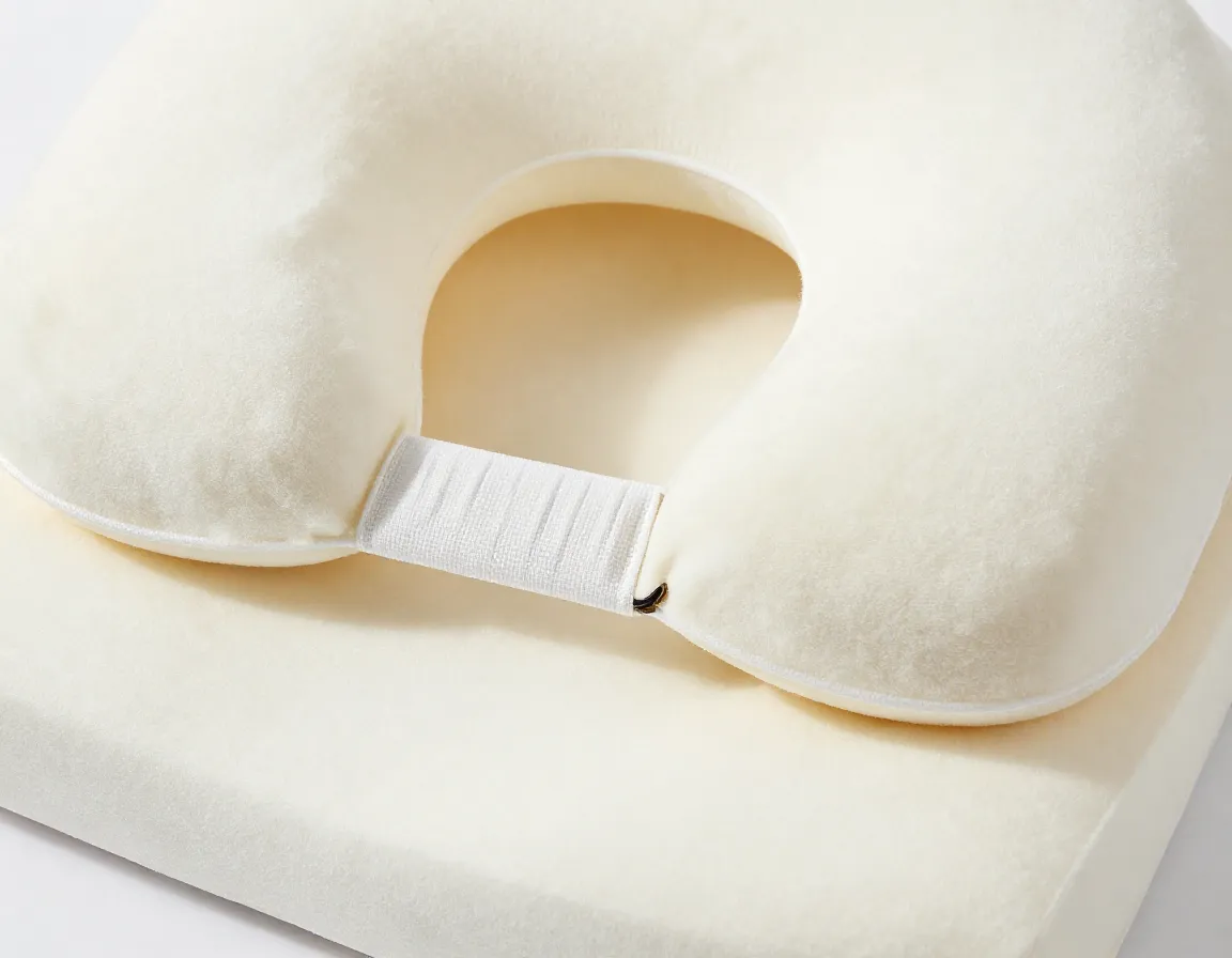 Ayhome neck pillow adjustable coil velcro closure budget memory foam