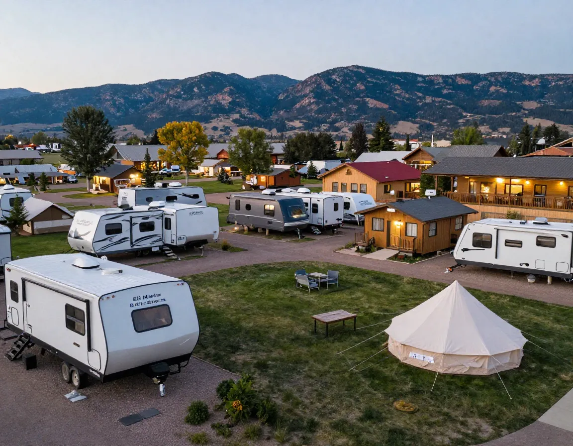 Elk meadow lodge rv resort cabins amenities estes park