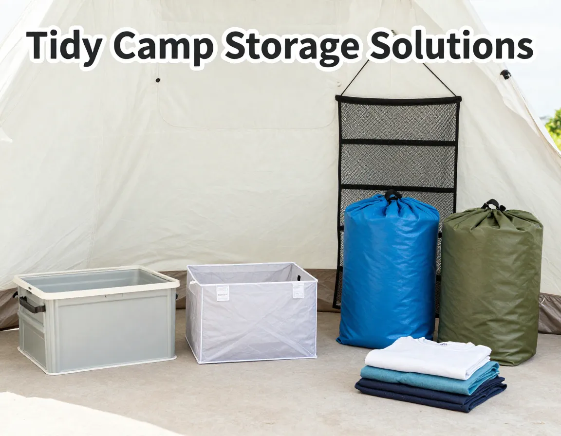 Collapsible bin packing cube hanging mesh organizer dry bags camp storage