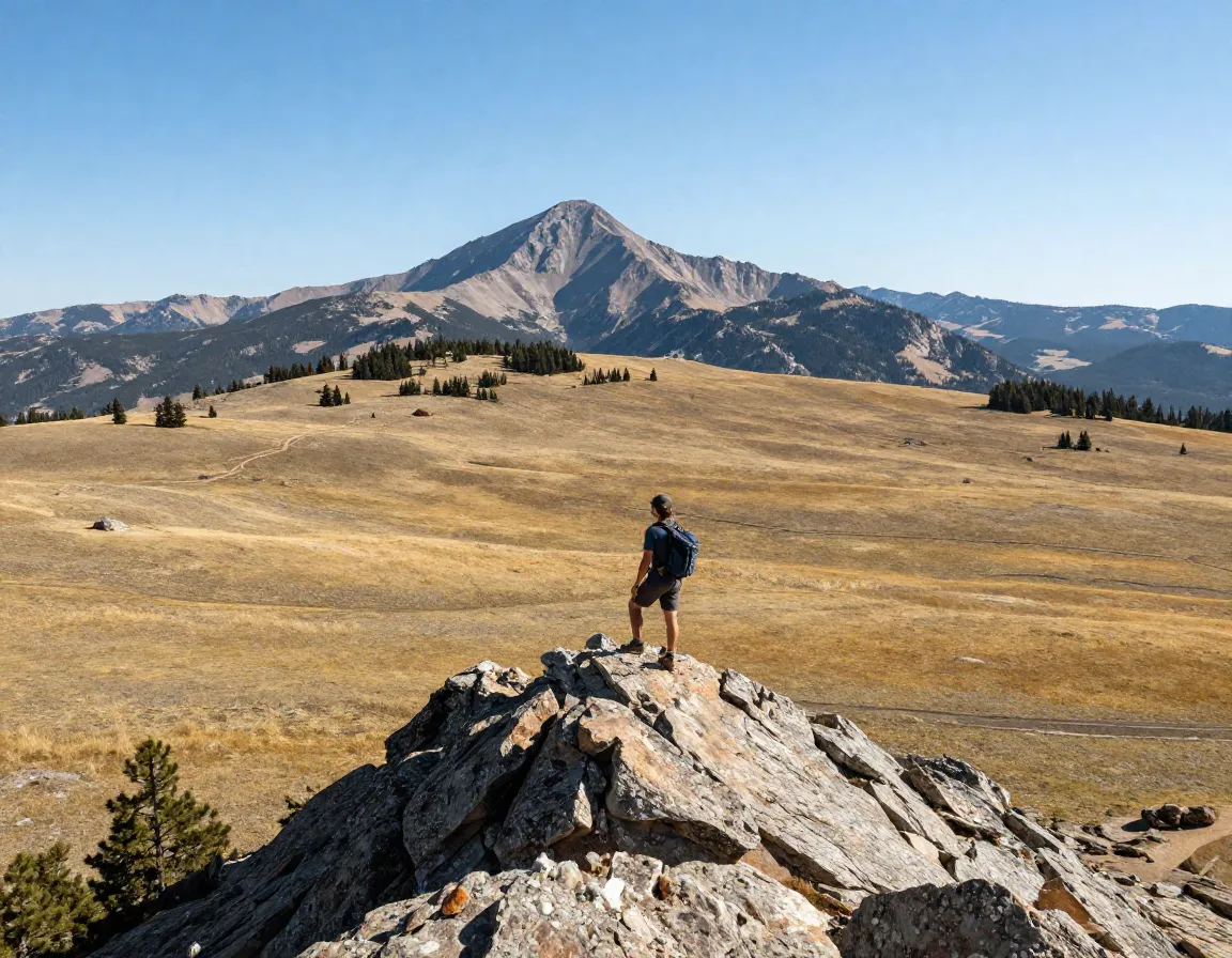 Deer mountain summit hike views over moraine park and longs peak