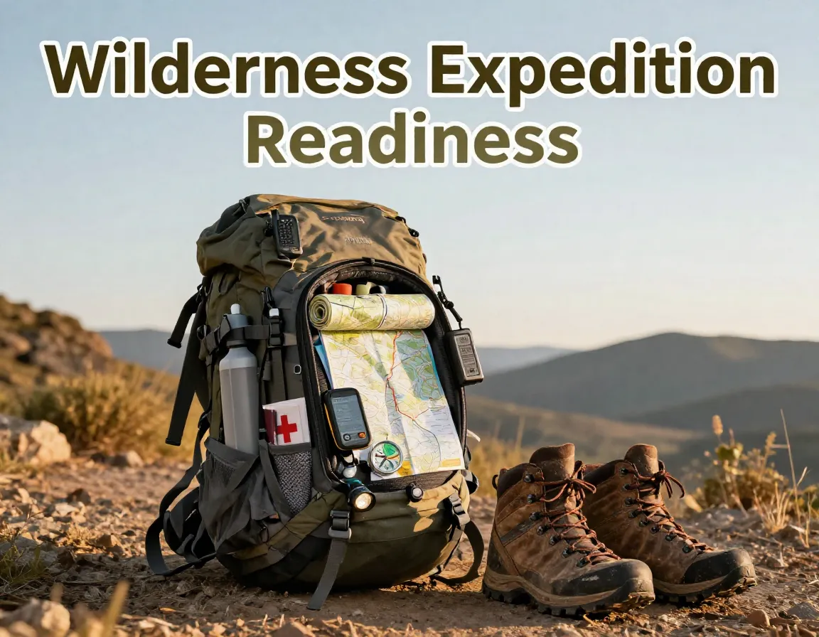 Prepared backpack essential gear map satellite device worn boots trailhead adventure