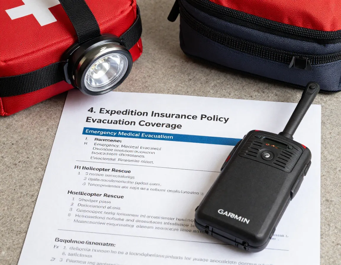 Expedition insurance policy helicopter evacuation coverage document