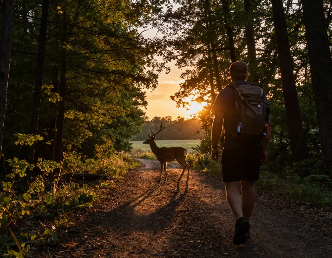 Muir walk with nature receives deer sunset path gift