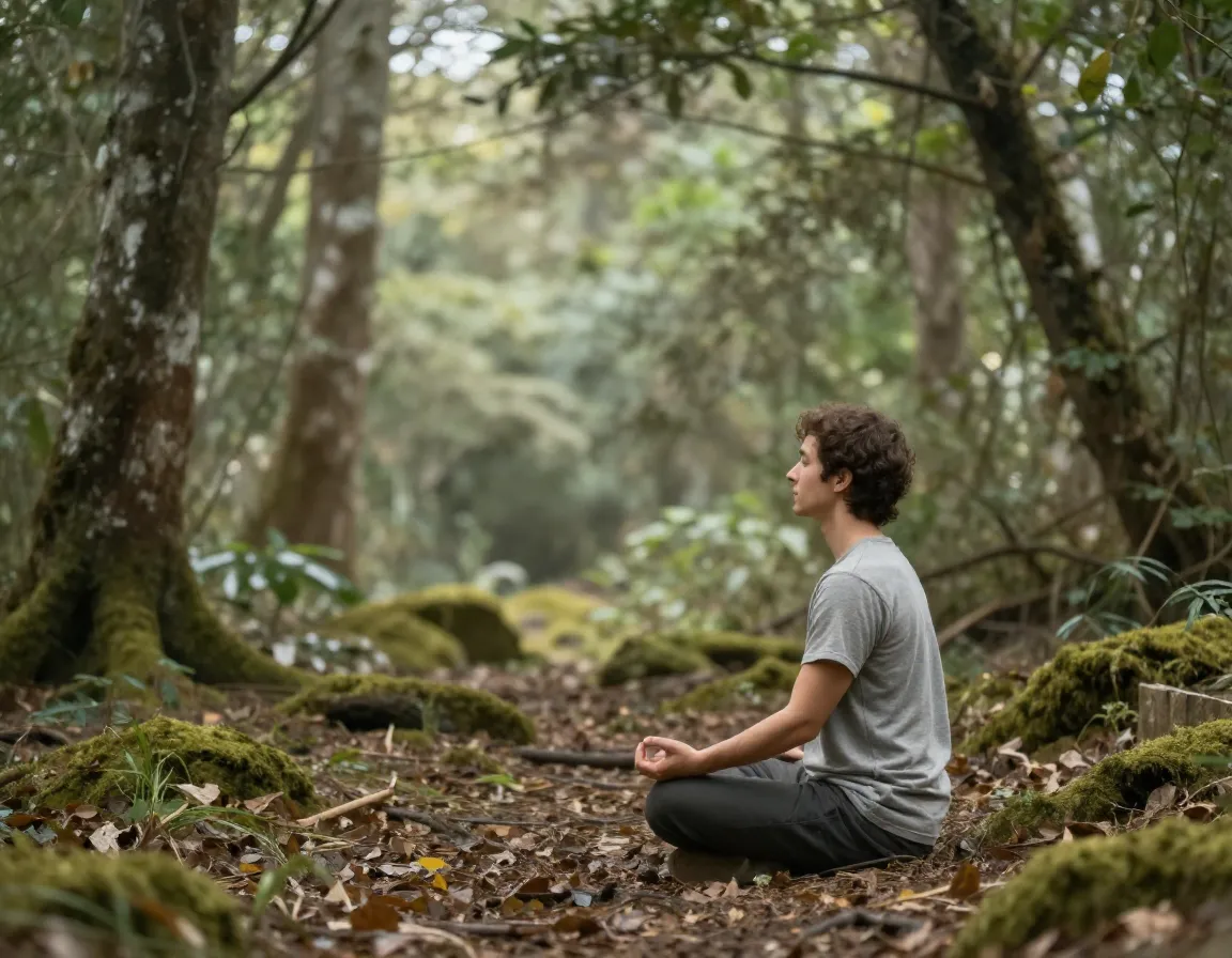 Emerson pace of nature patience forest meditation slow recovery