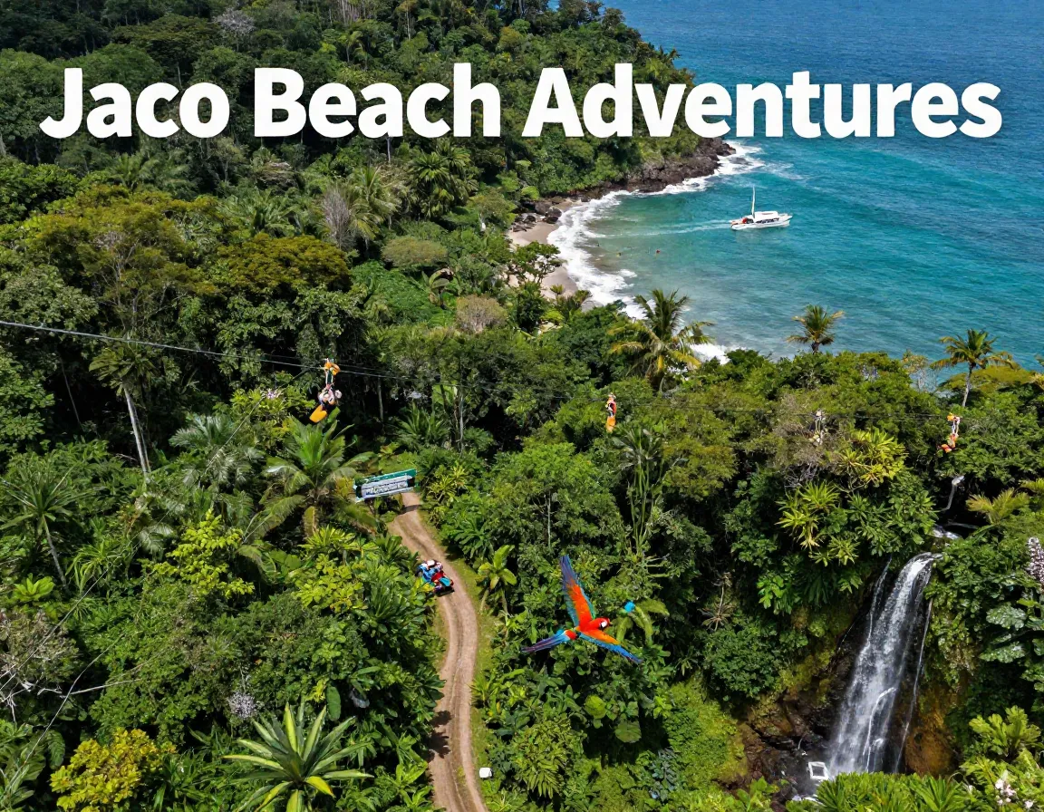 Canopy ocean atv park waterfall macaw composite adventure