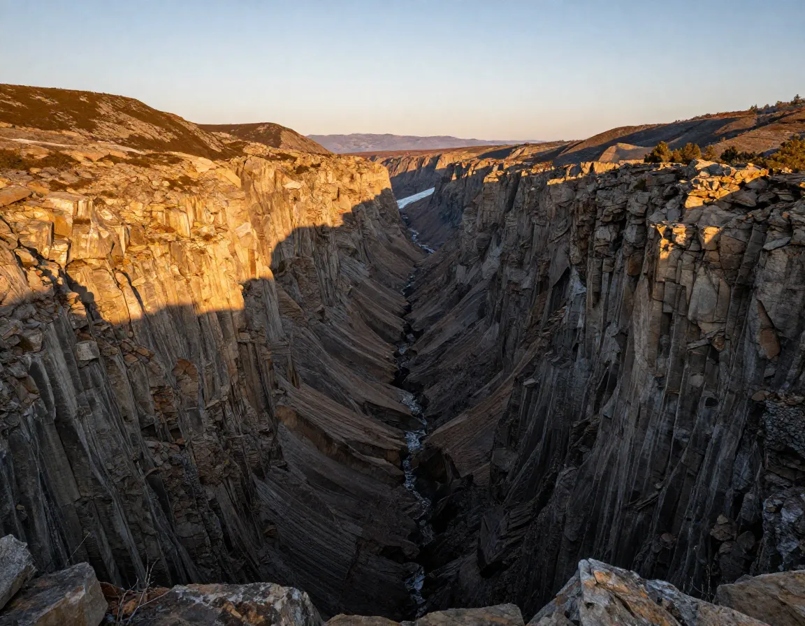 Jawdropping glacial gorge carved by ice age glancers overview