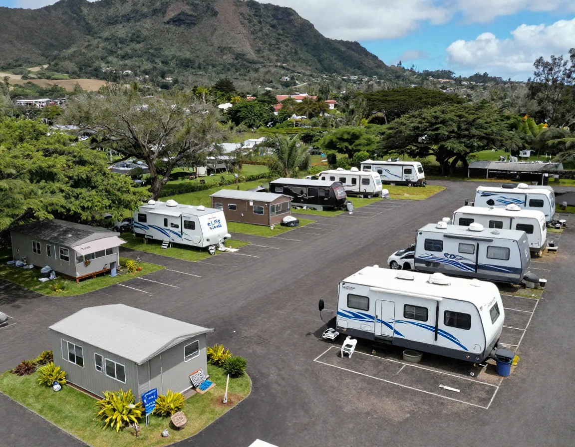 Mixed tent cabin rv campsite near kailua kona hiking trailheads