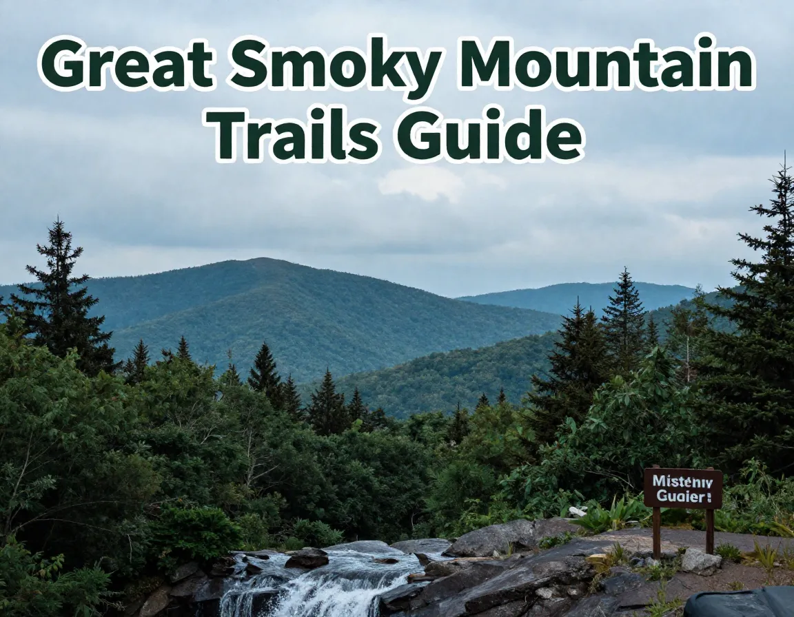 Misty mountain ridge trailhead waterfall guide