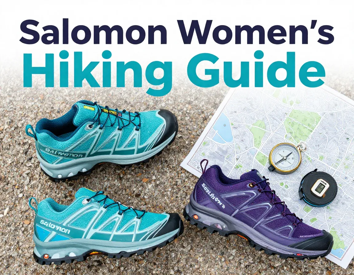 Womens salomon hiking shoes flat lay x ultra gtx gear compass