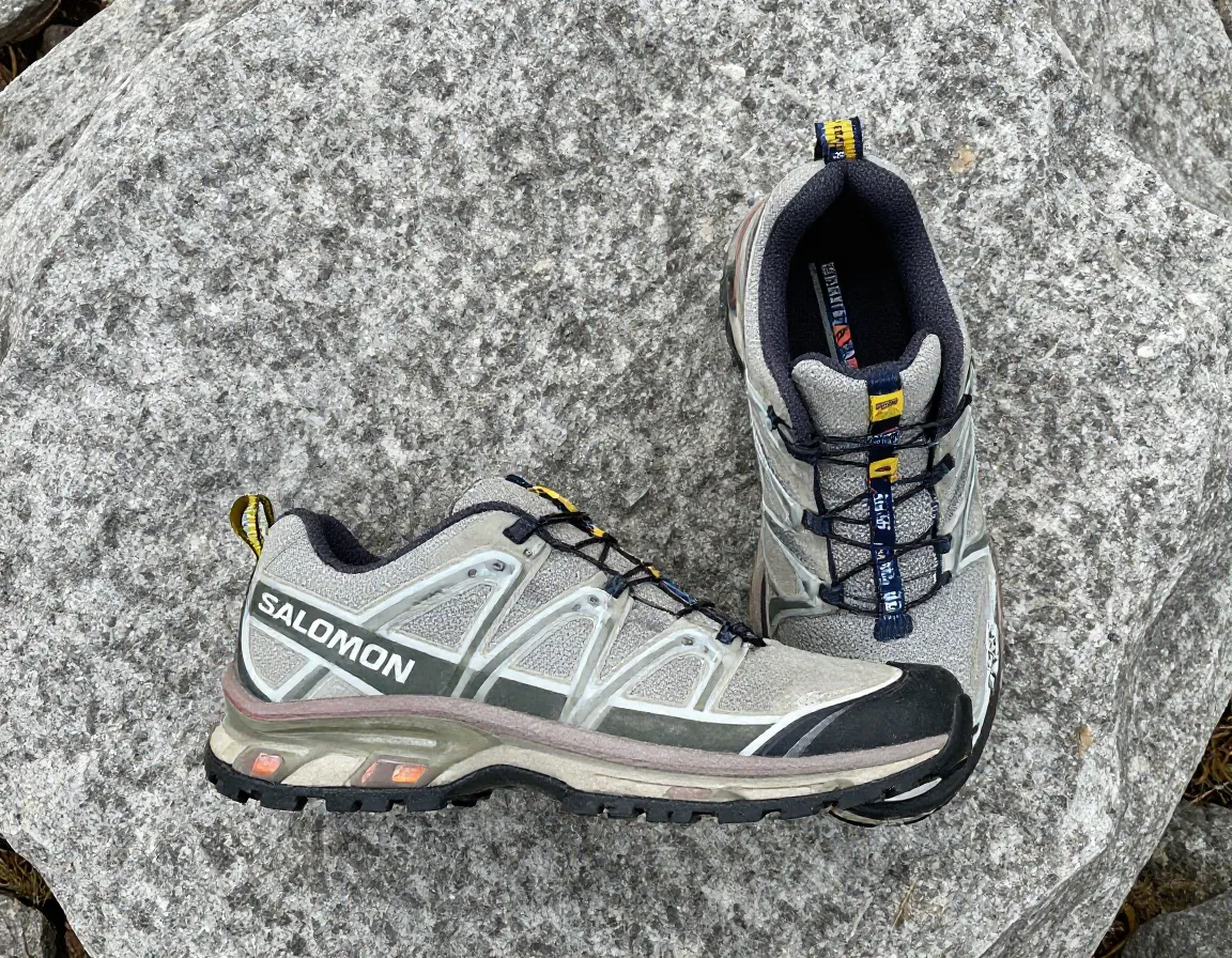 Salomon x ultra 5 gore tex shoe with matryx upper after alpine hiking