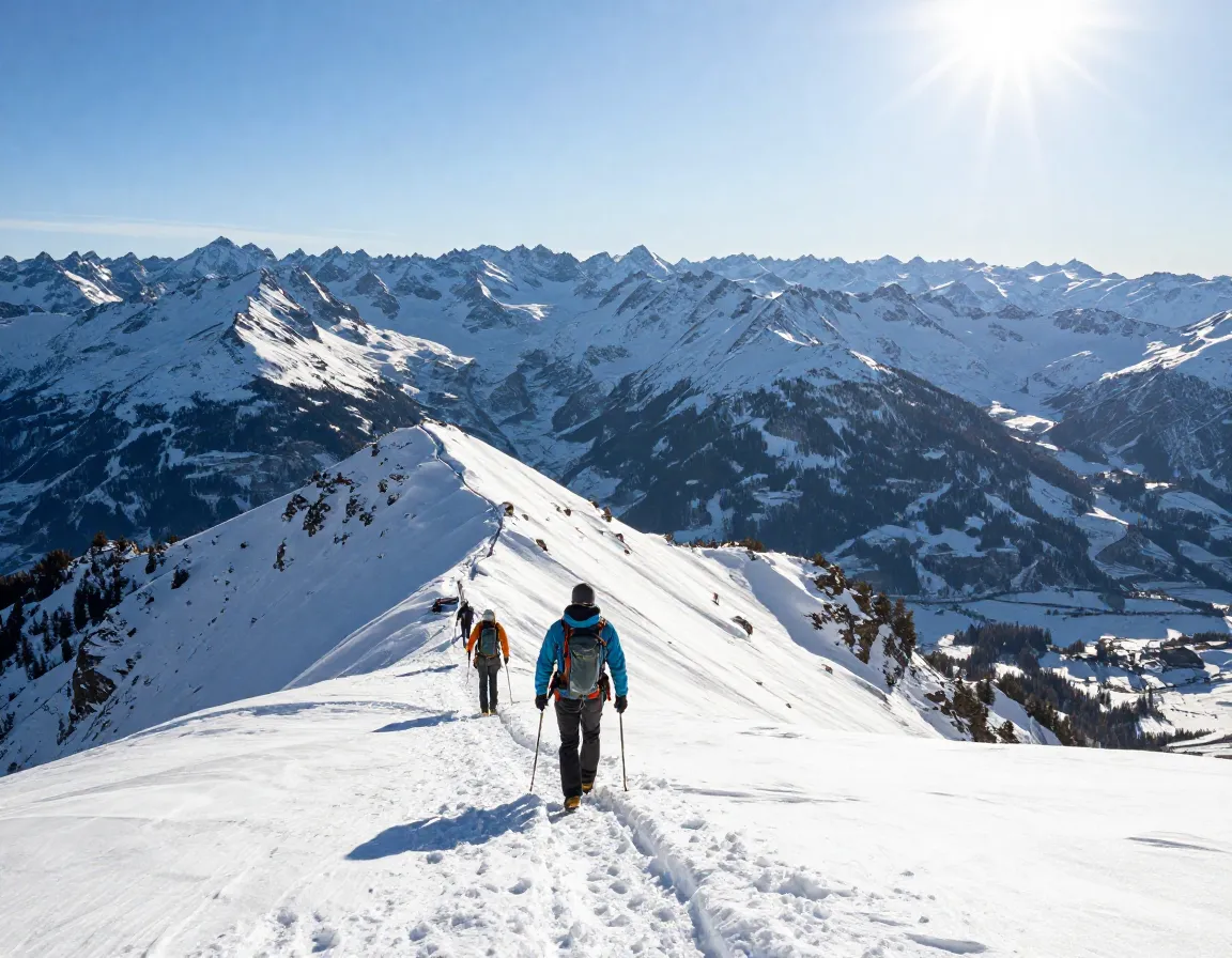 Hannig plateau sunny summit hike panoramic peak views