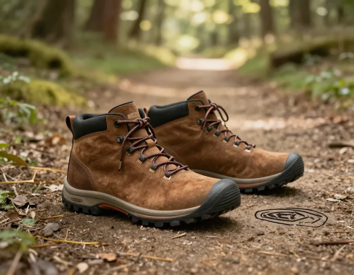 Keen targhee iv mid boot wide feet hiker forest path