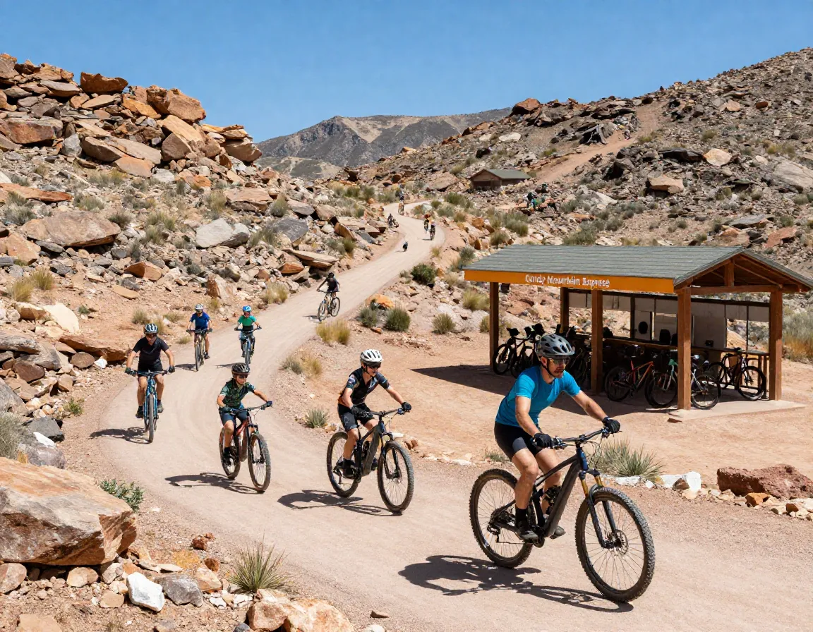 Candy mountain express paved trail canyon gold mountain biking e bike rentals