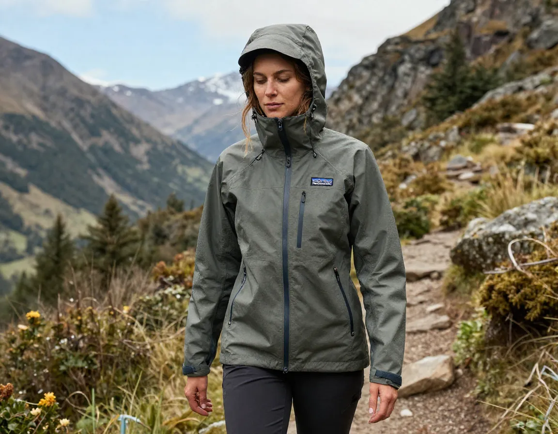 Patagonia torrentshell 3l recycled materials hiking jacket