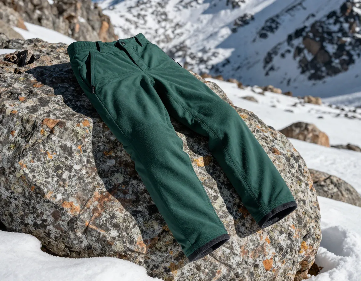 Kuhl transcendr pant warm fleece lining colorado mountain winter scene
