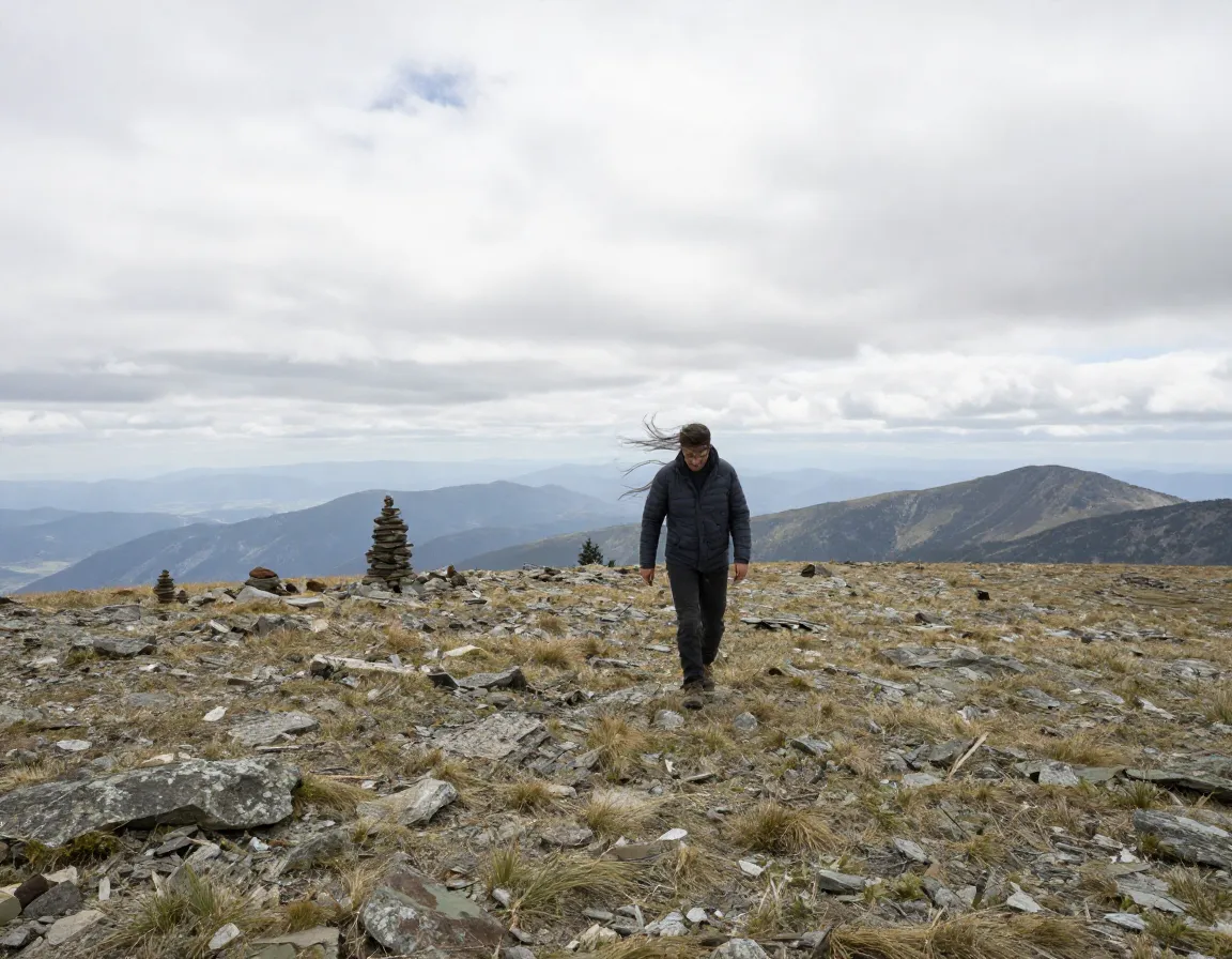 Moosilauke alpine zone windswept summit plateau hiker