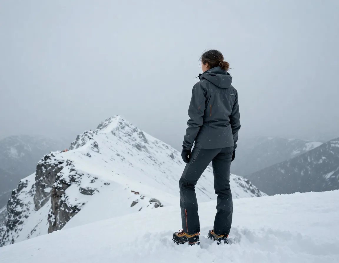 Montane ineo pro dwr wind resistant pants in alpine snow environment