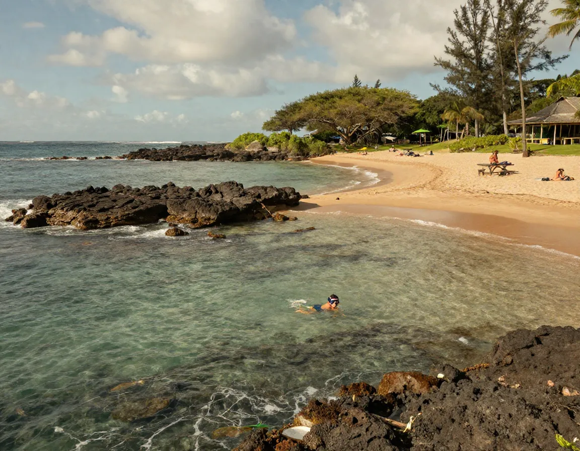 Waialea beach 69 scenic bay rocky points marine life