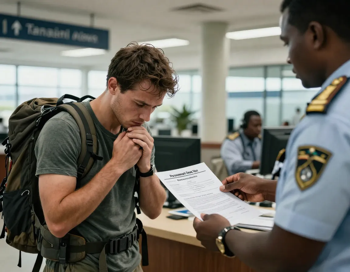 Foreign hiker receiving deportation notice from tanzanian authorities