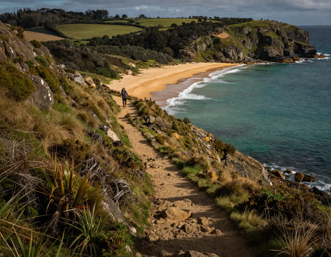 Kiama coast walk mid section clifftop trail above werri beach
