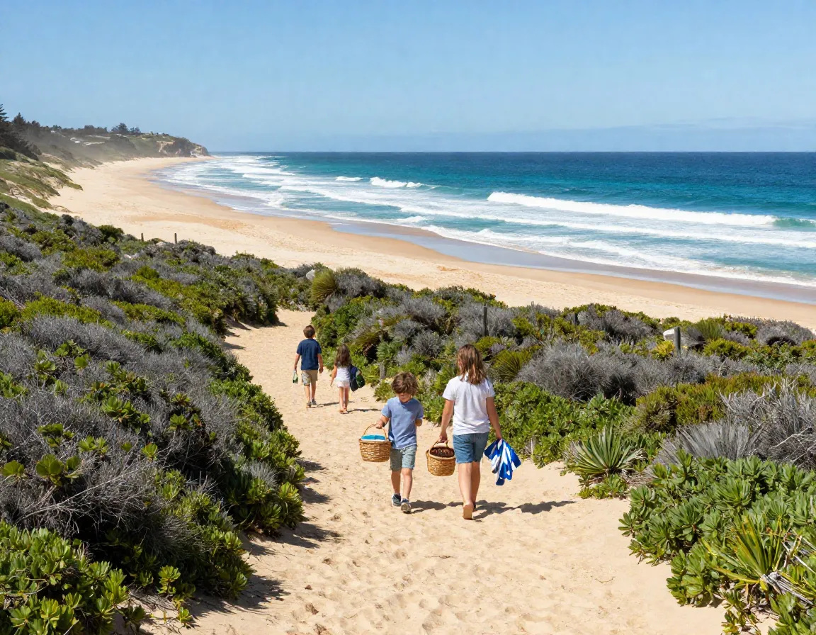 Kiama coast walk south section family path to seven mile beach