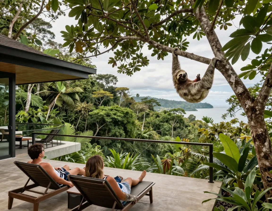 Adults only resort private reserve sloth manuel antonio park