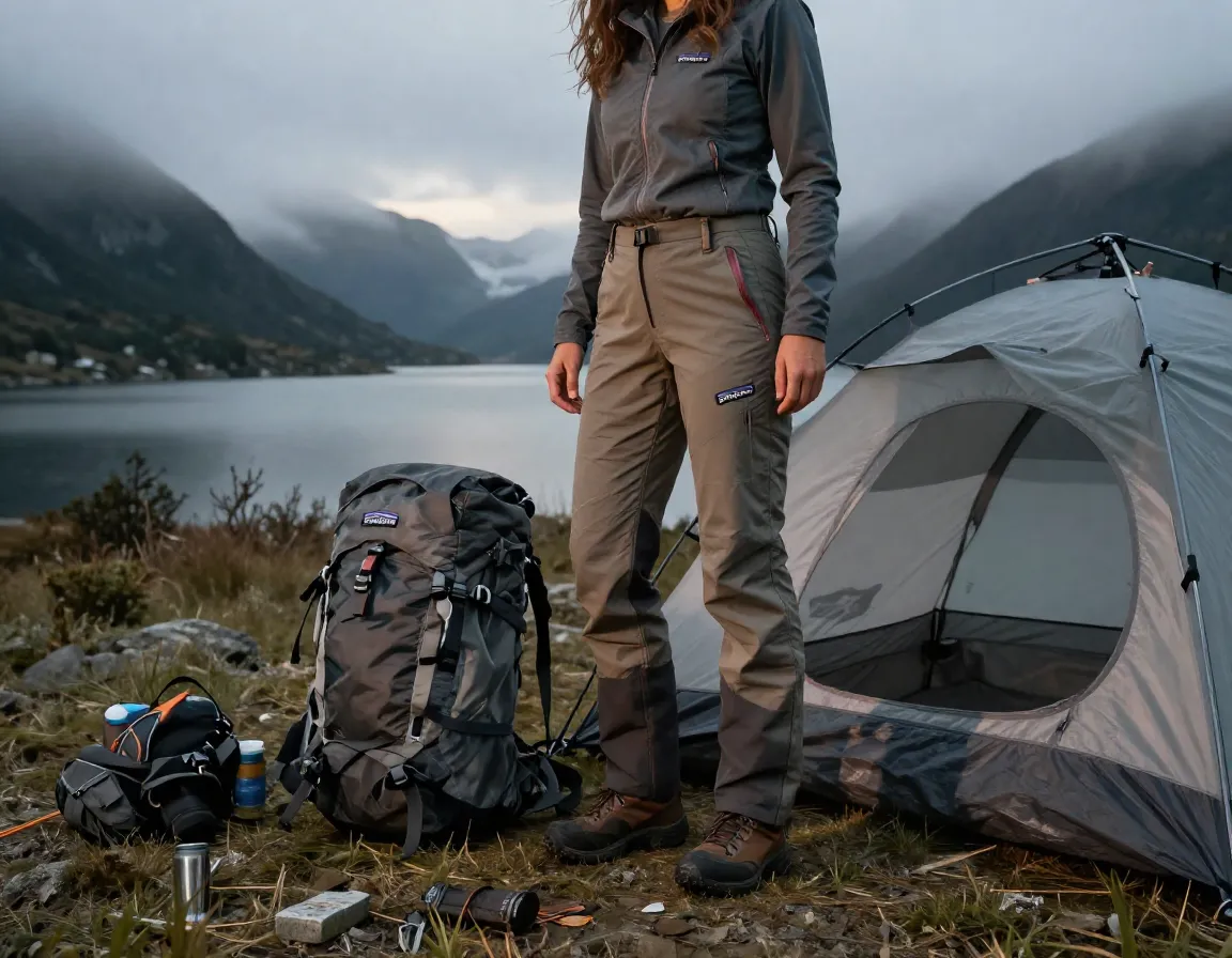 Patagonia quandary pants woman durable multi day backpacking trip