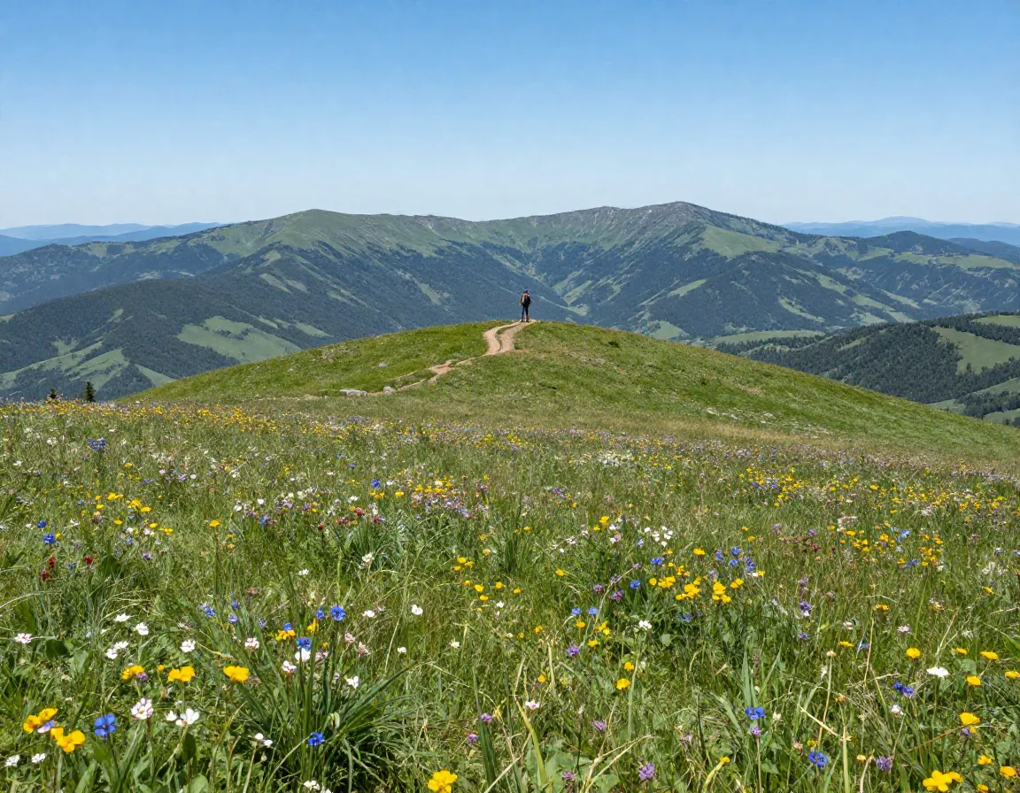 Black balsam knob high elevation bald meadow hike
