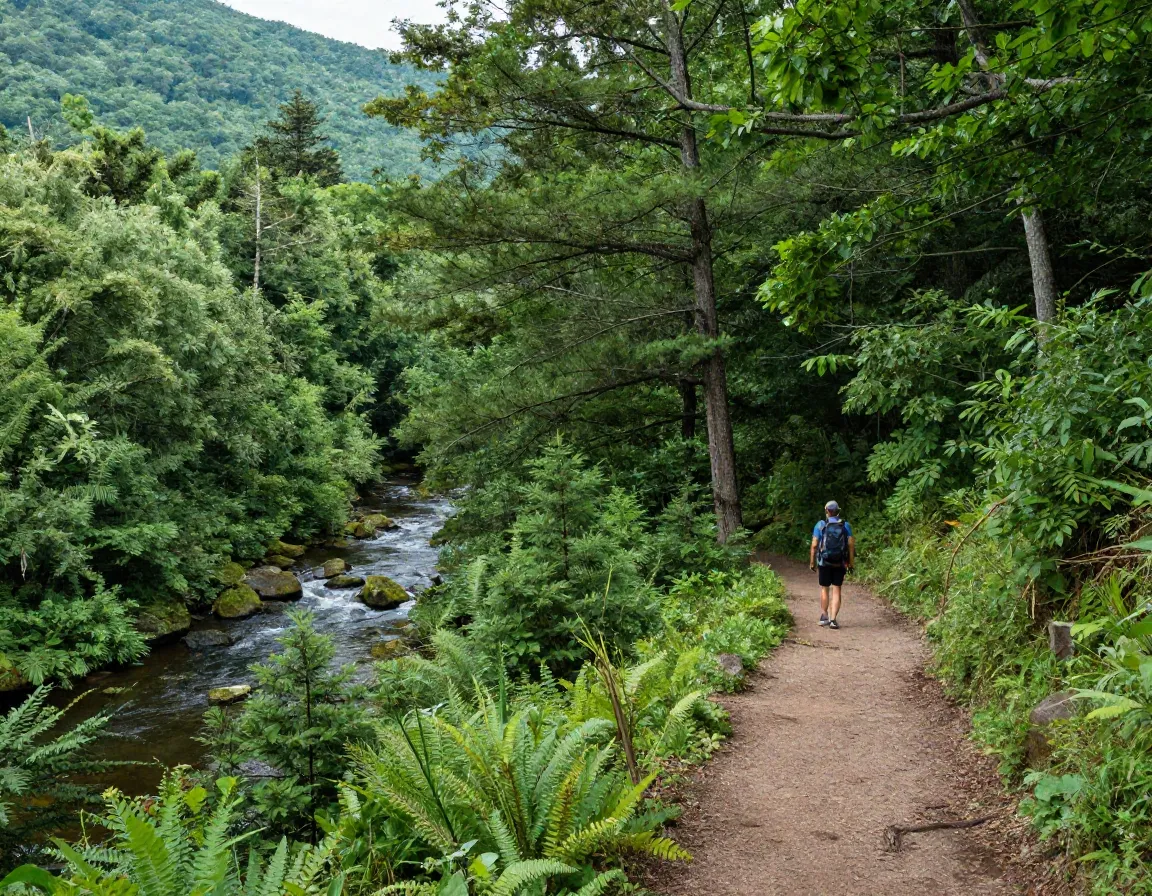 Pisgah national forest trail network diverse hiking paths