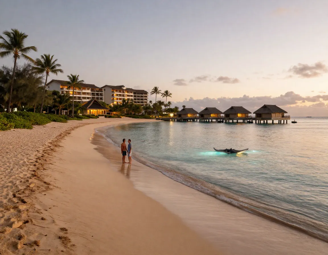 Exclusive manta point kaunaoa bay manta ray luxury hotel scene