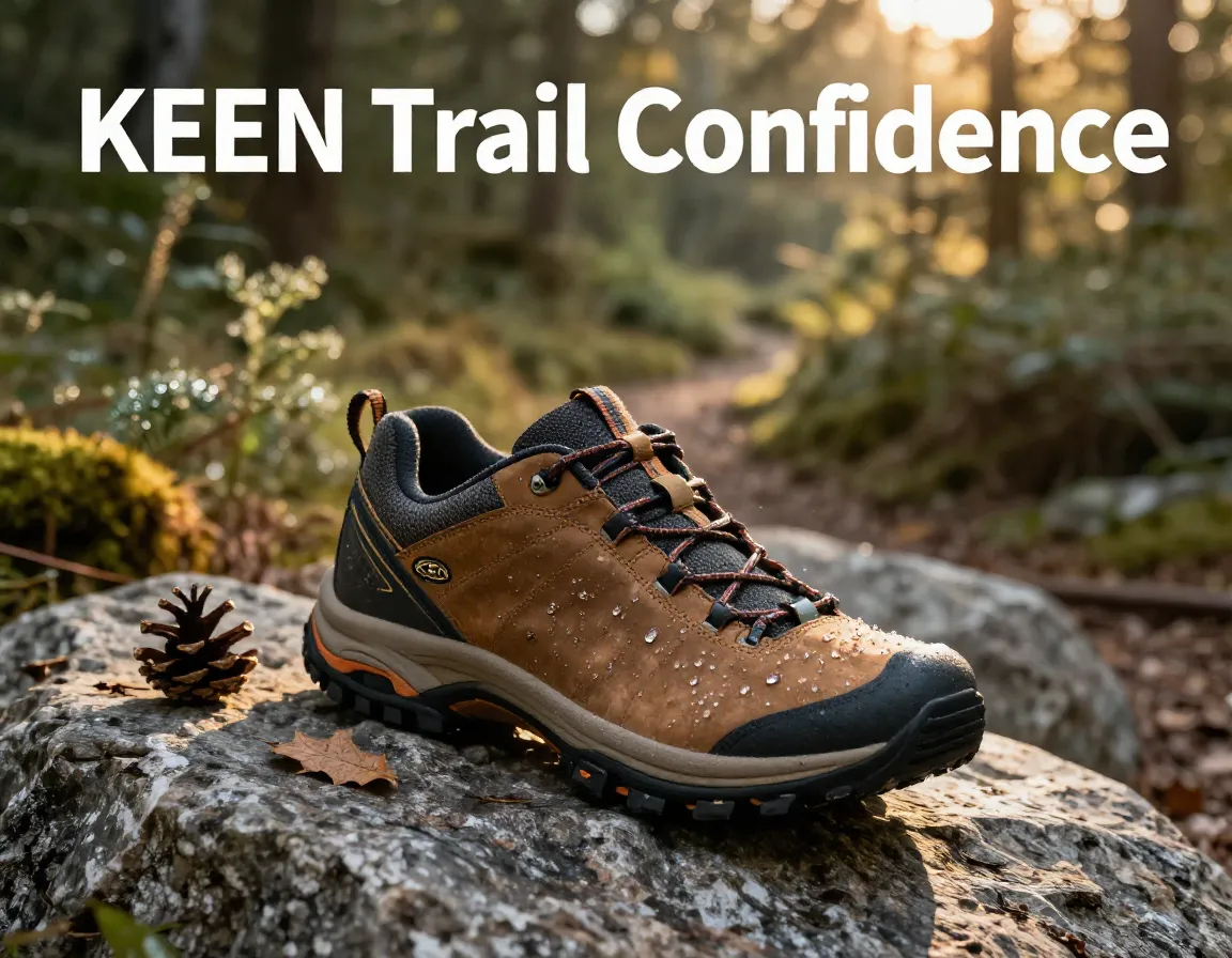 Keen hiking shoe waterproof trail ready adventure gear closeup
