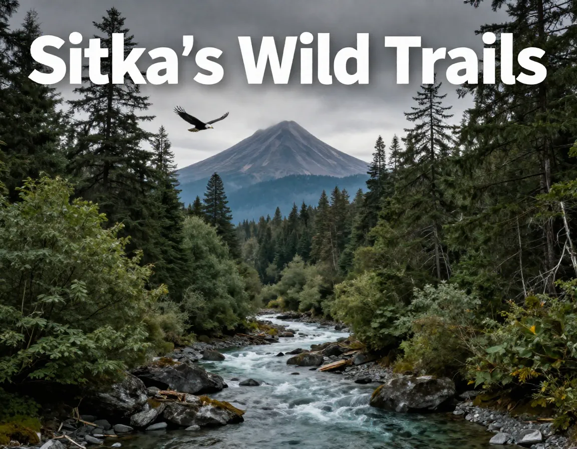 Sitka alaska tongass rainforest river bald eagle wildlife viewing