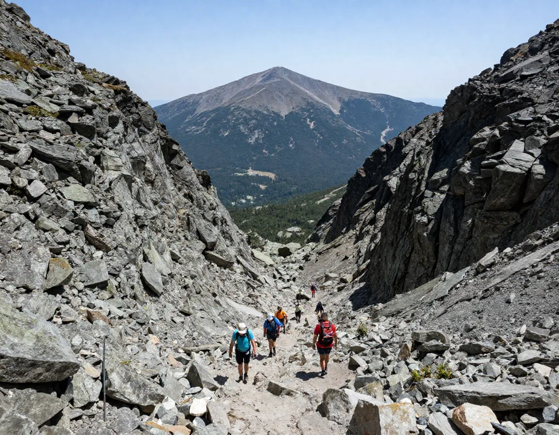 Mount washington tuckerman ravine glacial cirque and summit