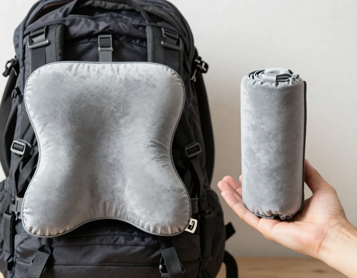 Sea to summit aeros inflatable pillow deflated to pocket size