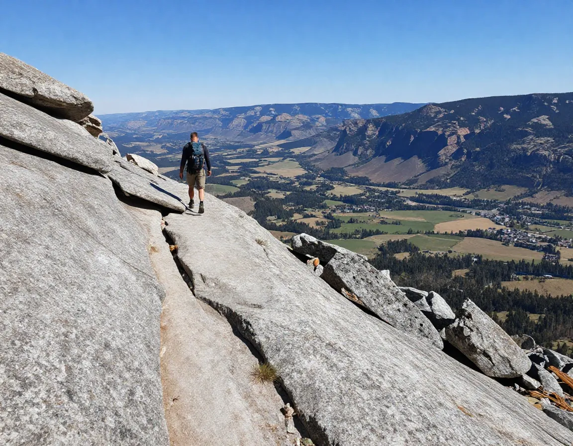 Welch dickey loop open granite slabs with mad river valley views