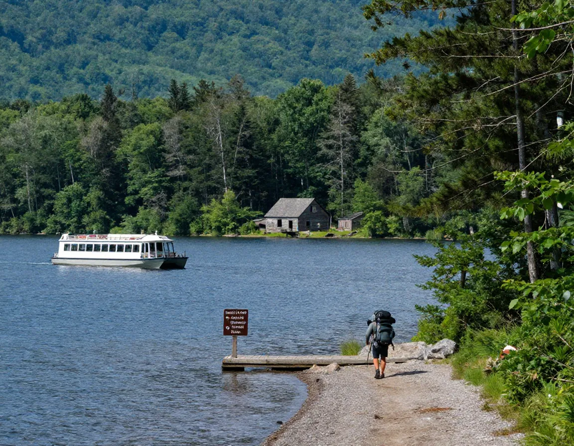 Hazel creek boat shuttle remote wilderness forest homestead ruins