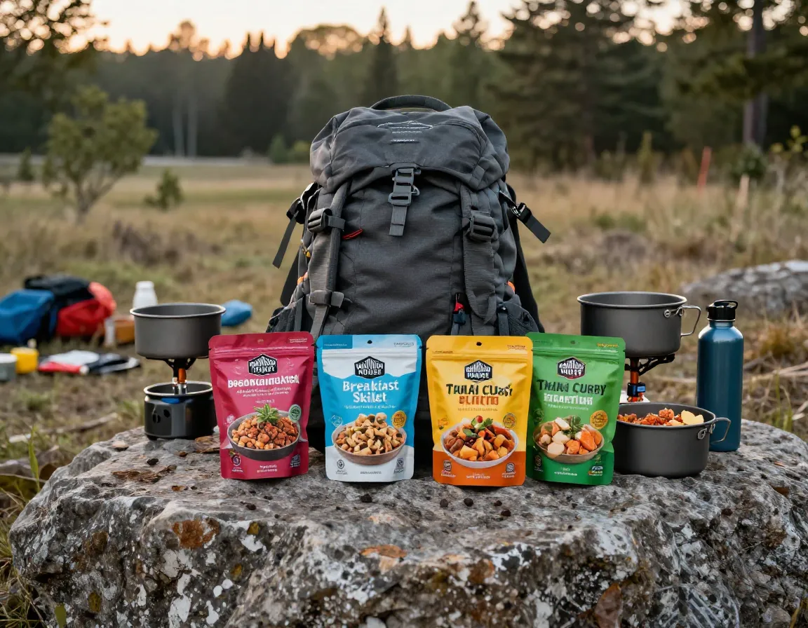 Colorful array freeze dried meal pouches top backpacking brands