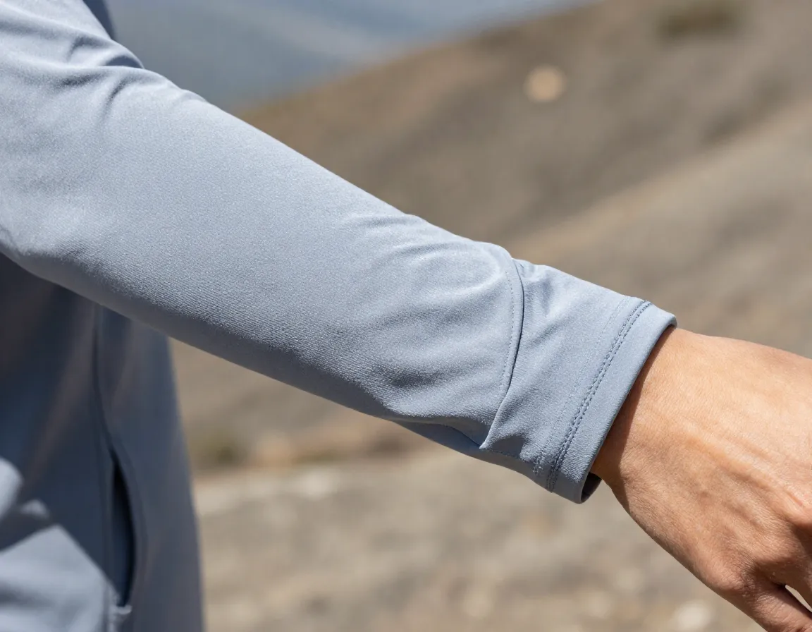 Sun protective long sleeve shirt upf 50 thumbholes lightweight breathable