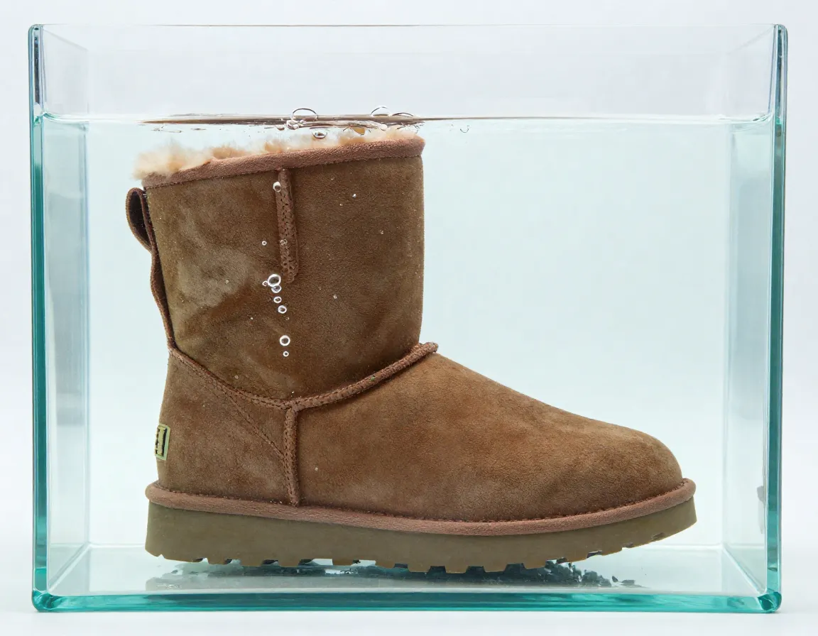 Ugg adirondack xxv boot submerged in clear water test