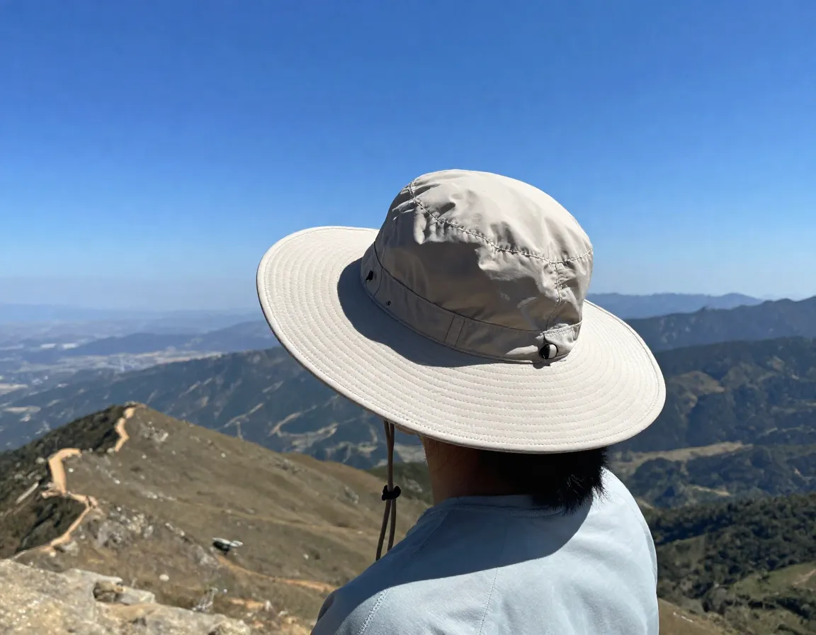 Wide brim sun hat upf fabric chin strap sunny ridge