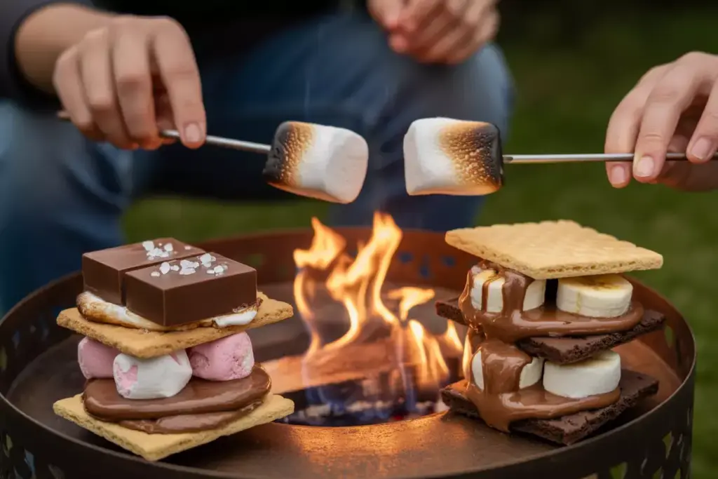 7 Gourmet Smores Variations With Artisanal Chocolate And Toasted Marshmallows