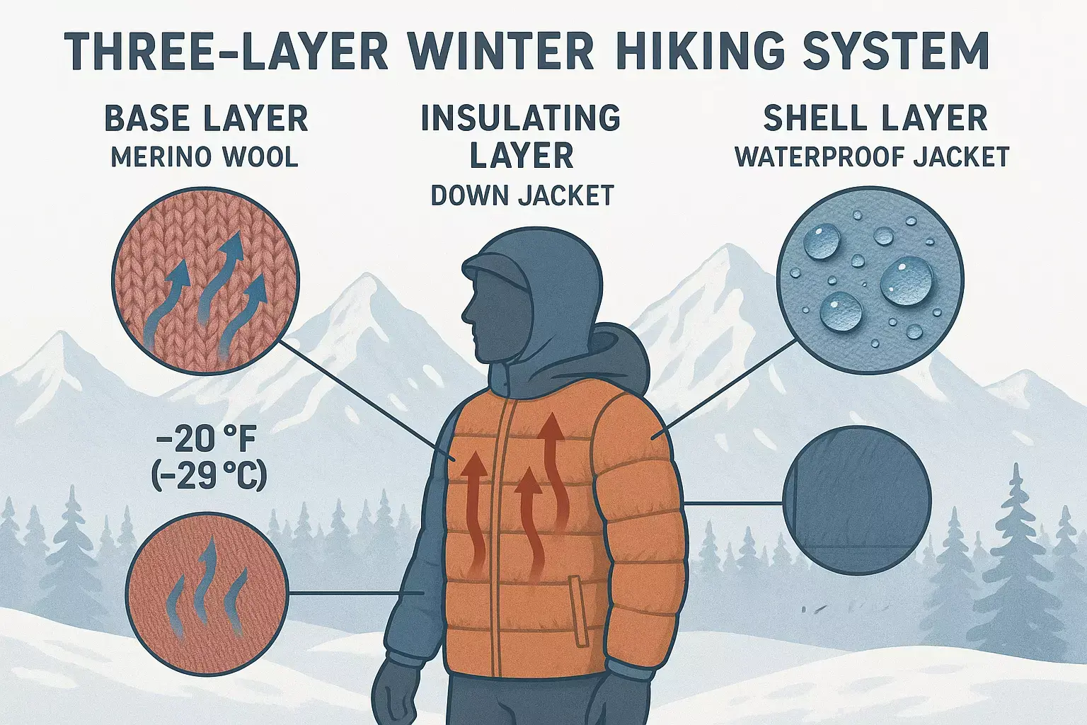 Read more about the article How to Build a Winter Hiking Fit That Actually Keeps You Warm