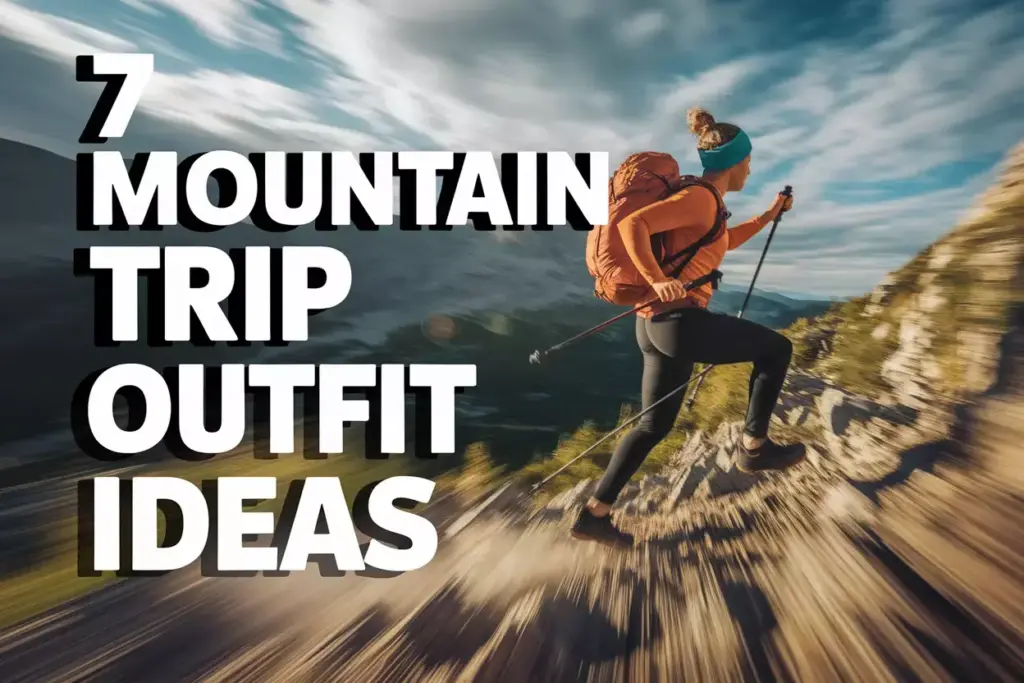 Action Shot Of Hiker On Trail With Functional Outdoor Gear