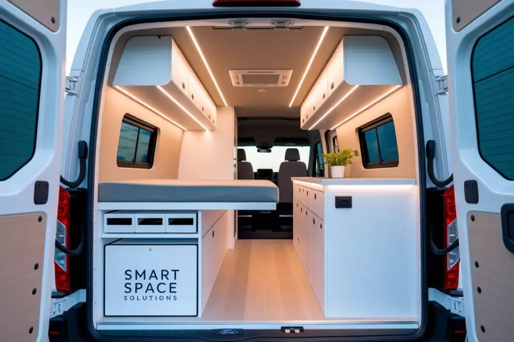 Ford Transit Van Interior Multi Functional Modular Furniture Storage Design