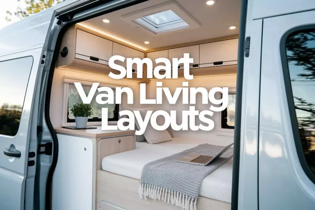 Modern Camper Van Interior Showcasing Efficient Multi Functional Layout Design