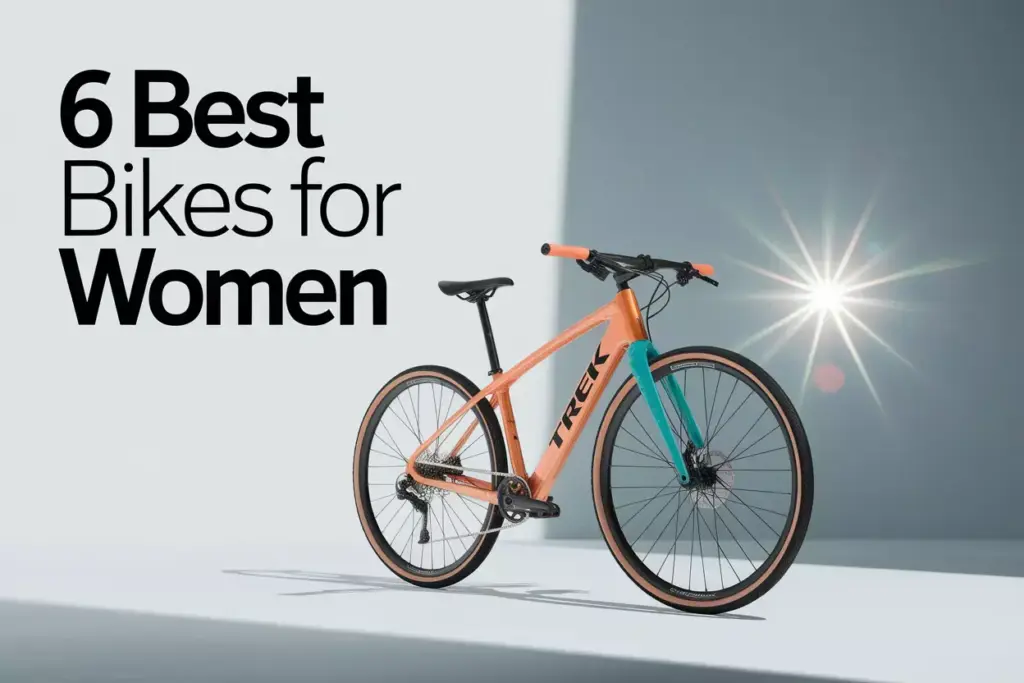 Six Best Trek Bikes For Women Buying Guide Cover Minimalist Studio Shot