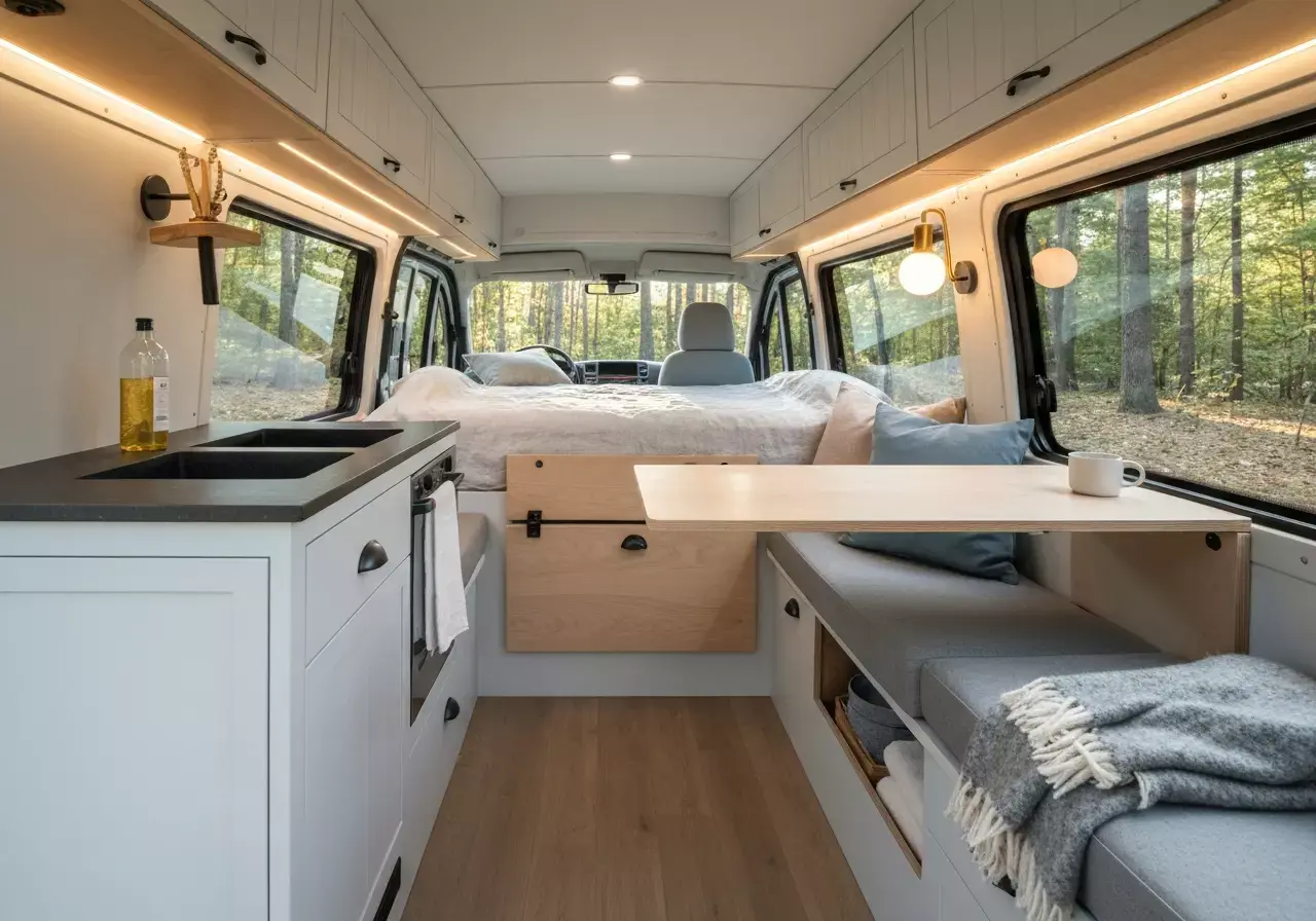 Read more about the article 7 Stunning Van Living Aesthetic Interior Themes to Copy