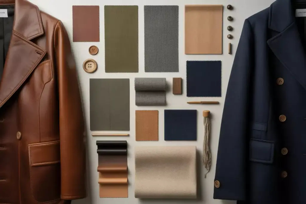 Color Coordination And Palette Management Earth Tone Fabric Swatch Arrangement