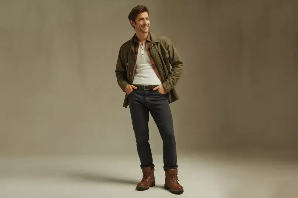 Styling And Putting It All Together Complete Rugged Hiking Core Outfit On Model